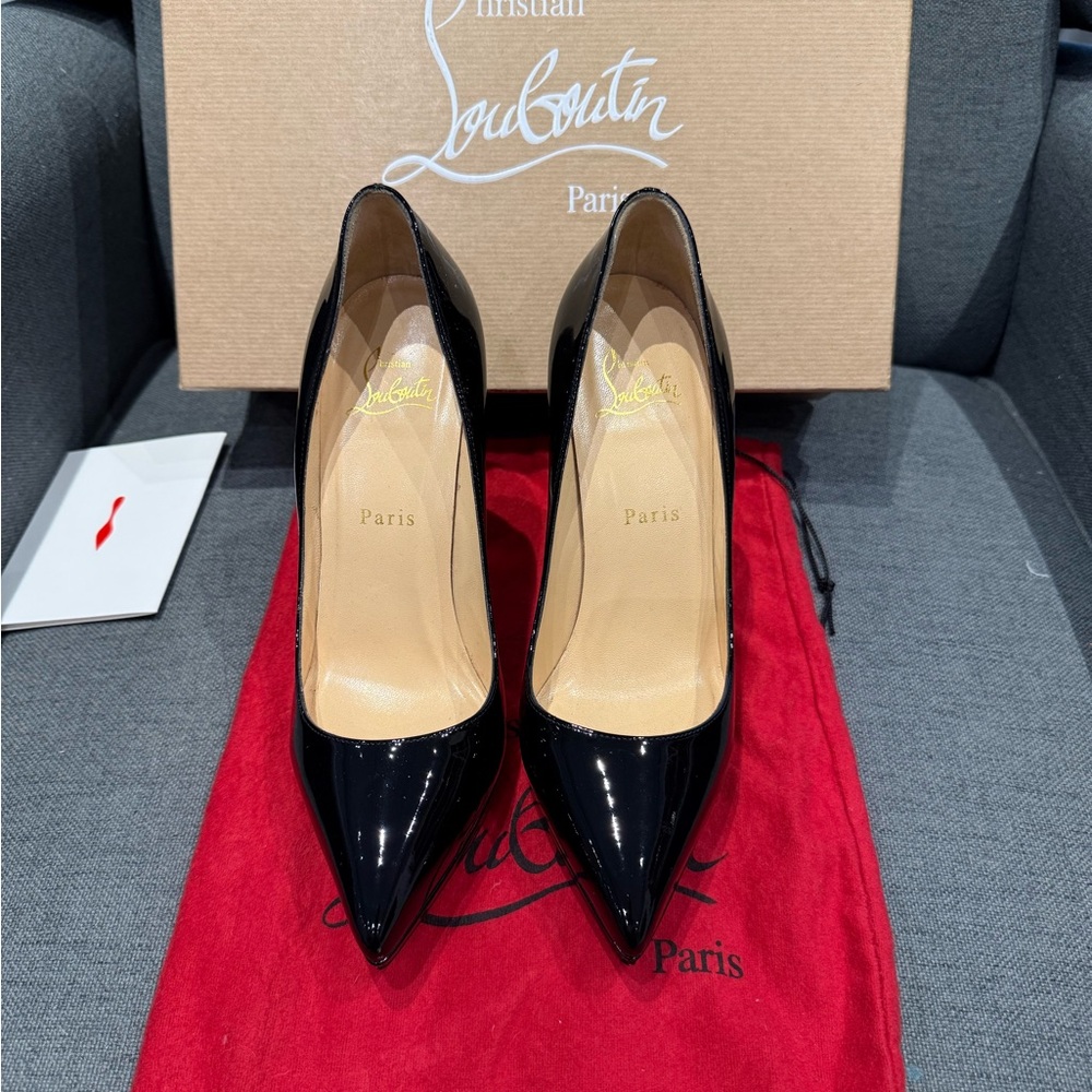 Christian Louboutin Black Patent Leather Heels